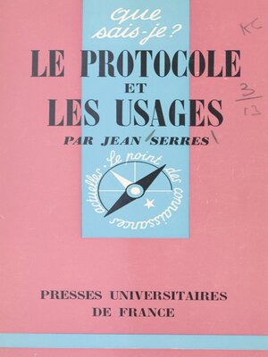 cover image of Le protocole et les usages